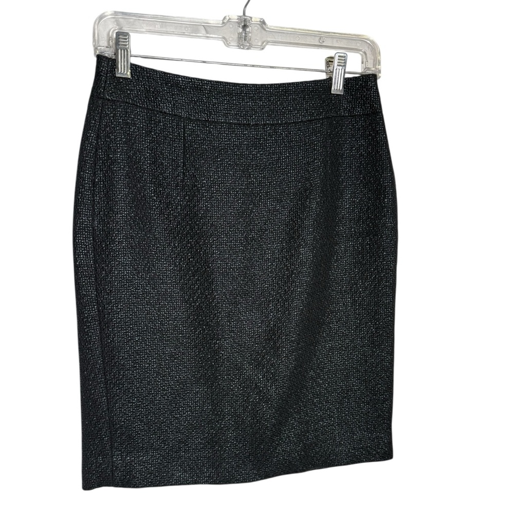 Banana Republic Skirt Size 2 Petite Black Textured Pencil Skirt PERFECT 🖤🖤